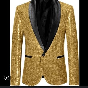 Sequined Gold Blazer